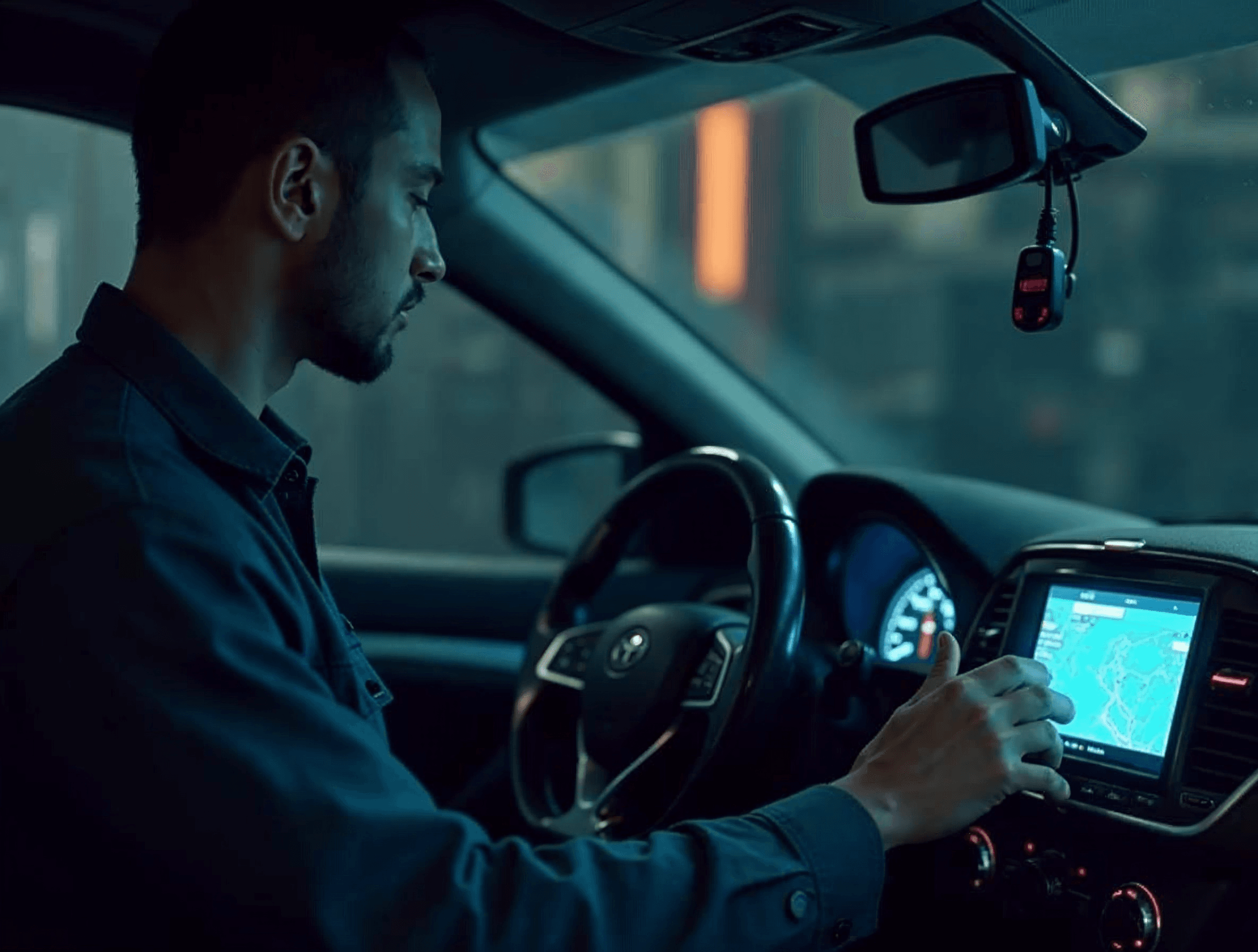 Diagnoză computerizată — scaner conectat la un autoturism